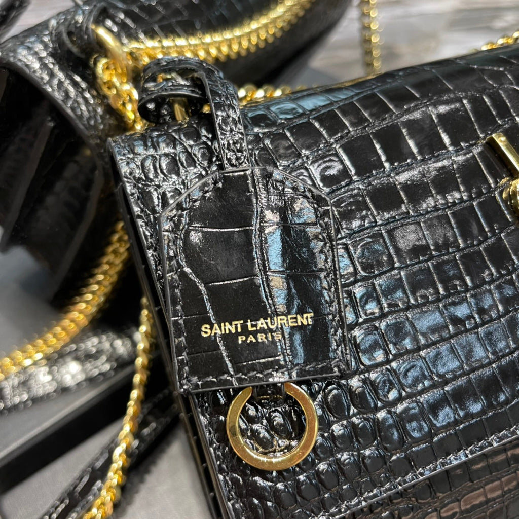 YSL Sunset Bag Small - Black — view 6