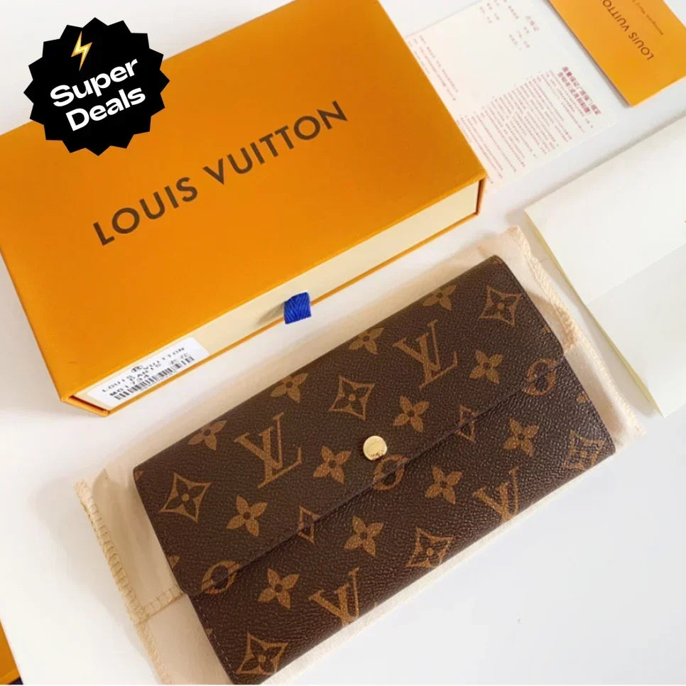 LV Monogram Sarah Long Wallet — view 1