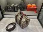 Gucci Mini GG Handbag - Beige and Dark Brown — view 2