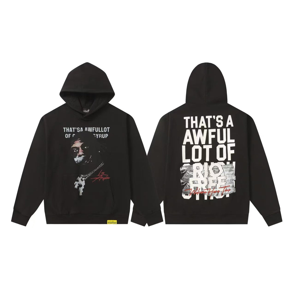 That's A Awful Lot Of Cough Syrup Classic Black Hoodie — view 1