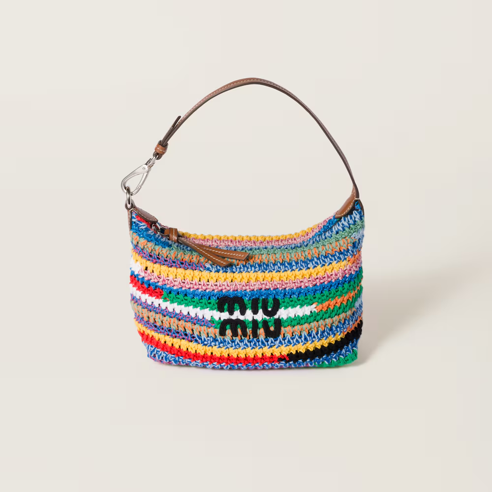 Miu Miu Multicolor Crochet Pouch - Multicolored — view 1