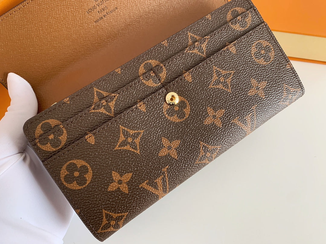 LV Monogram Sarah Long Wallet — view 6