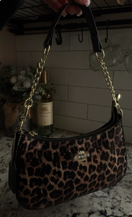 Cheetah Print Shoulder Bag — view 1