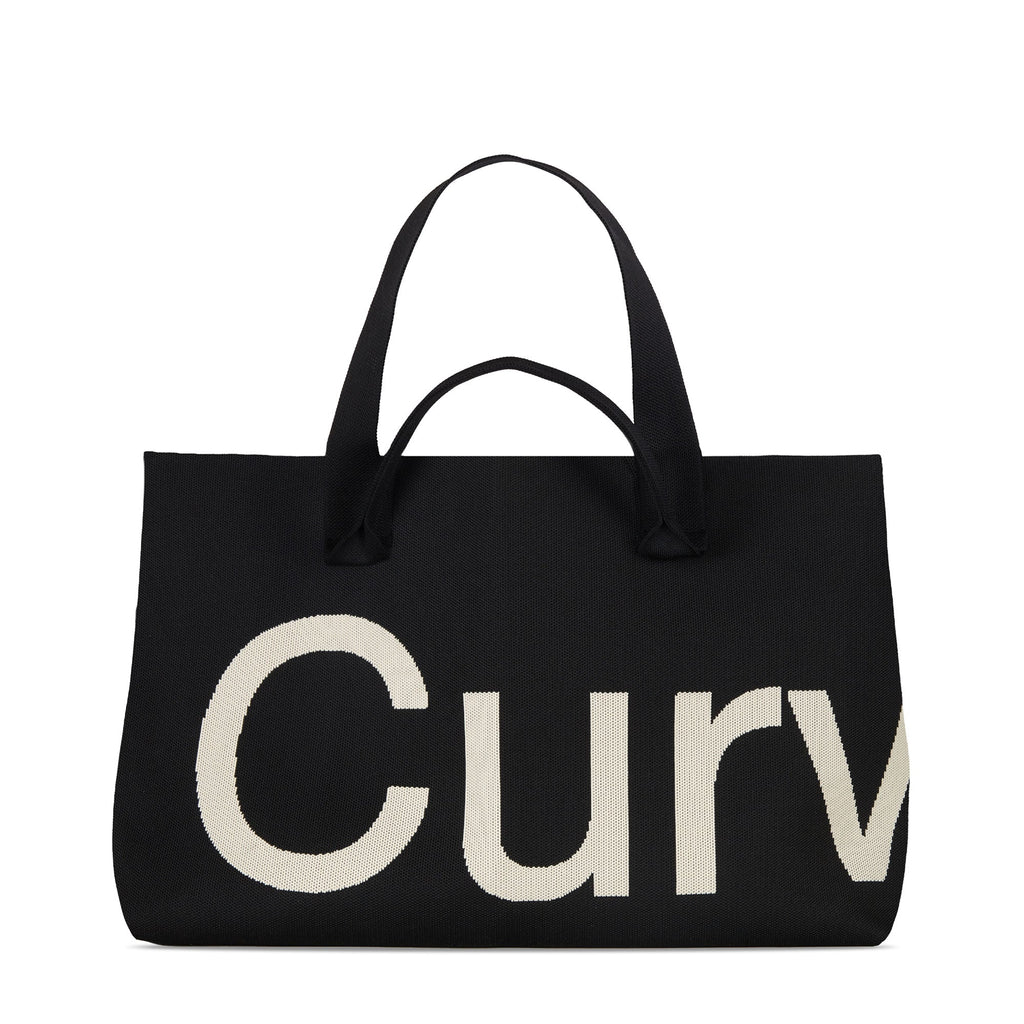 Curves Knit Tote (Black) — view 1