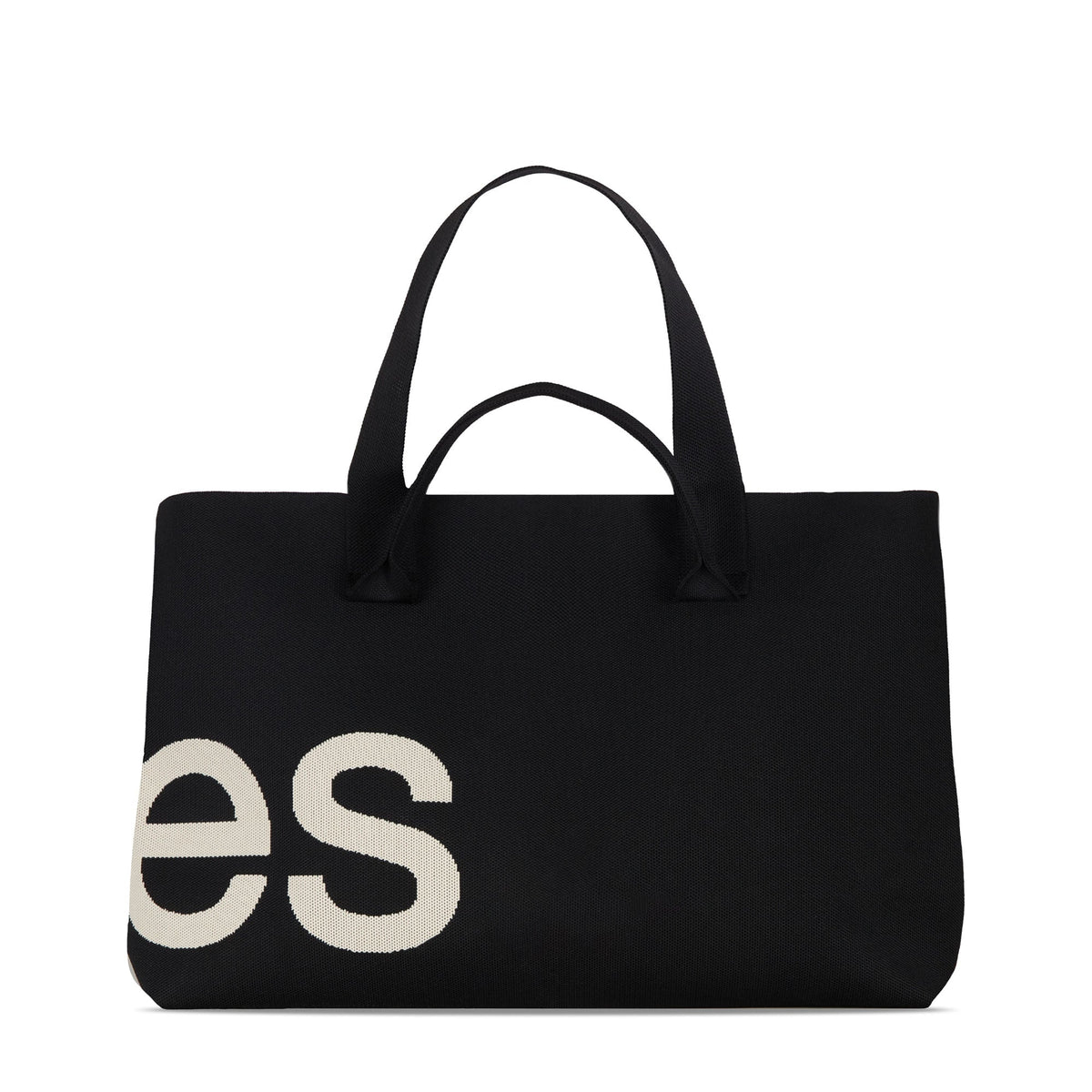 Curves Knit Tote (Black) — view 2