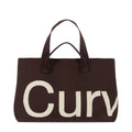 Curves Knit Tote (Chocolate) — view 1