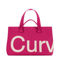 Curves Knit Tote (Raspberry) — view 1