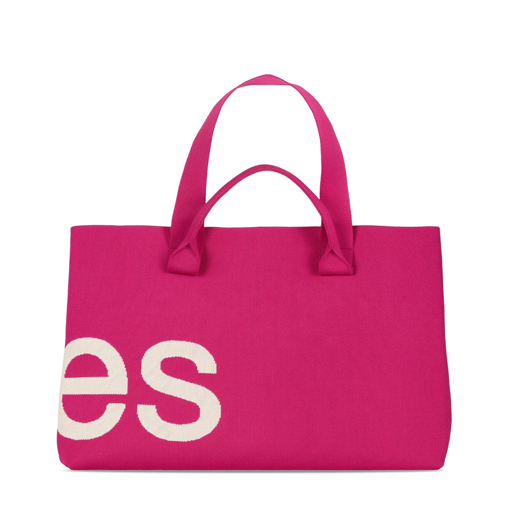 Curves Knit Tote (Raspberry) — view 2