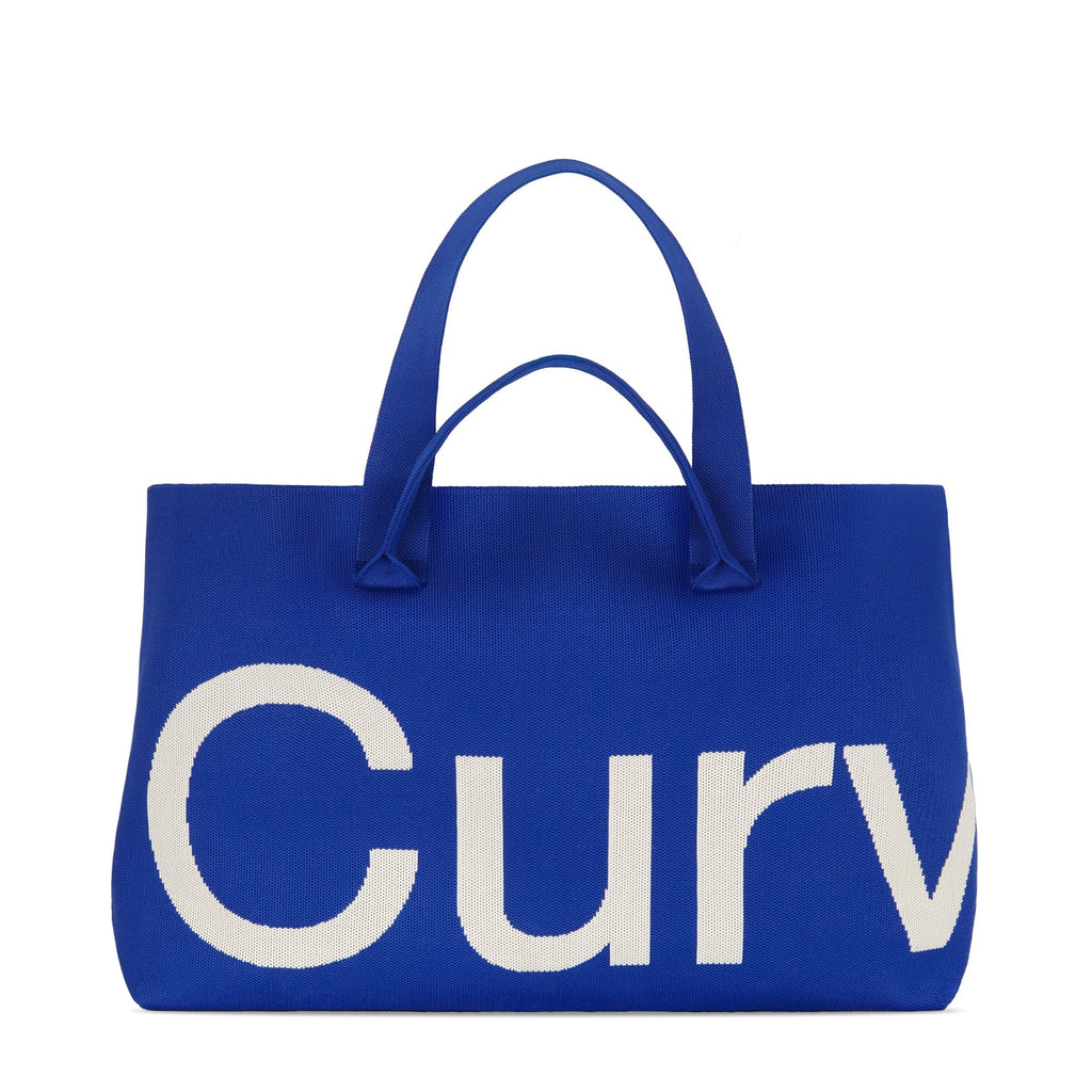 Curves Knit Tote (Sapphire) — view 1