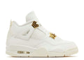 Wmns Air Jordan 4 Retro Metallic Gold Unfading Sneaker — view 1