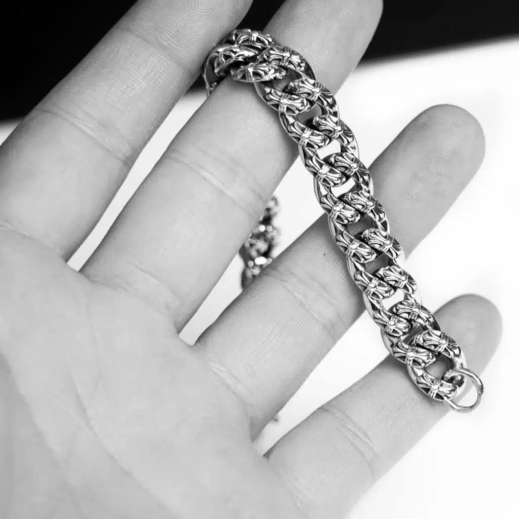 Chrome Hearts BABYFAT FANCY CHAIN CLIP BRACELET — view 7