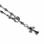 Chrome Hearts CROSS AND BABYFAT CHARM WITH TINY E CH PLUS CHALK CHAIN — view 4