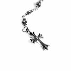 Chrome Hearts CROSS AND BABYFAT CHARM WITH TINY E CH PLUS CHALK CHAIN — view 5