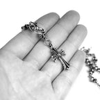Chrome Hearts CROSS AND BABYFAT CHARM WITH TINY E CH PLUS CHALK CHAIN — view 6