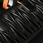 Miu Miu Black Matelassé Leather Top Handle Bag — view 2