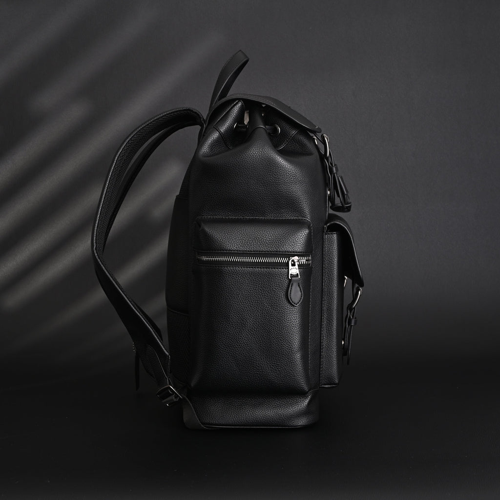 Prada Nylon & Leather Multi-Pocket Backpack – Black - Classic Black — view 6