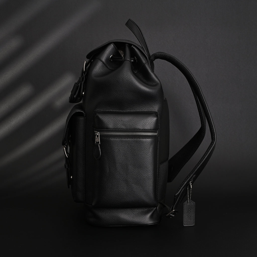 Prada Nylon & Leather Multi-Pocket Backpack – Black - Classic Black — view 8