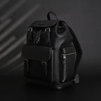 Prada Nylon & Leather Multi-Pocket Backpack – Black - Classic Black — view 9