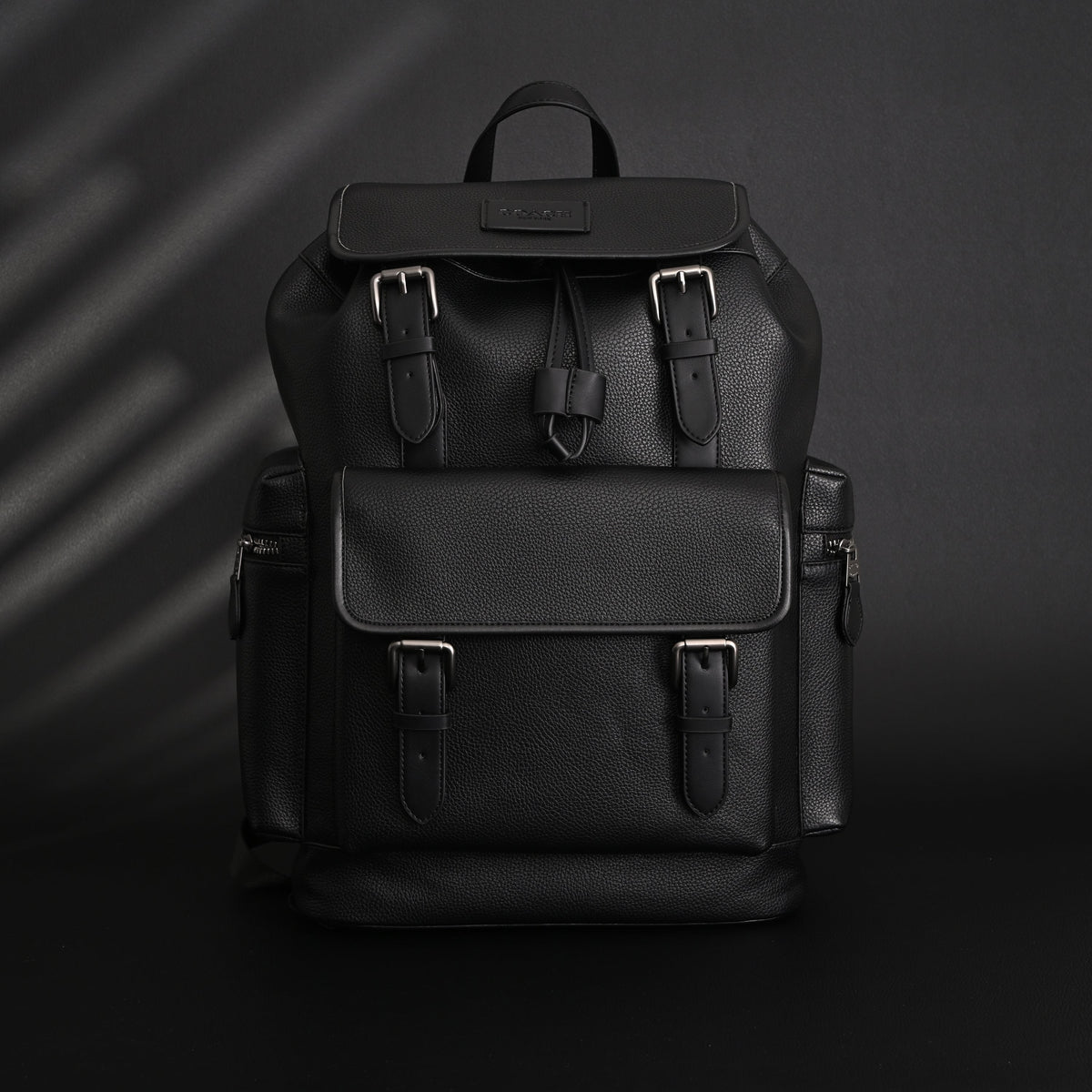 Prada Nylon & Leather Multi-Pocket Backpack – Black - Classic Black — view 1