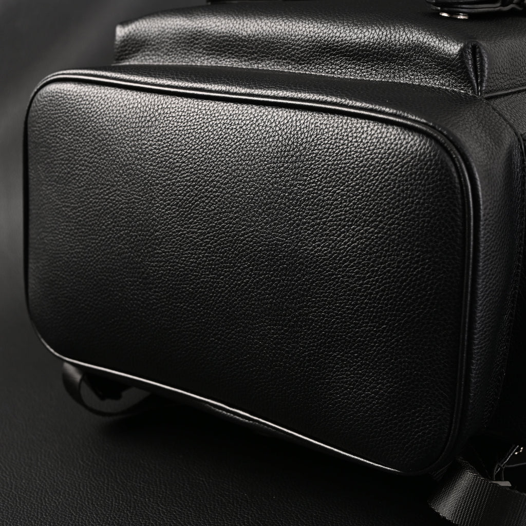 Prada Nylon & Leather Multi-Pocket Backpack – Black - Classic Black — view 10