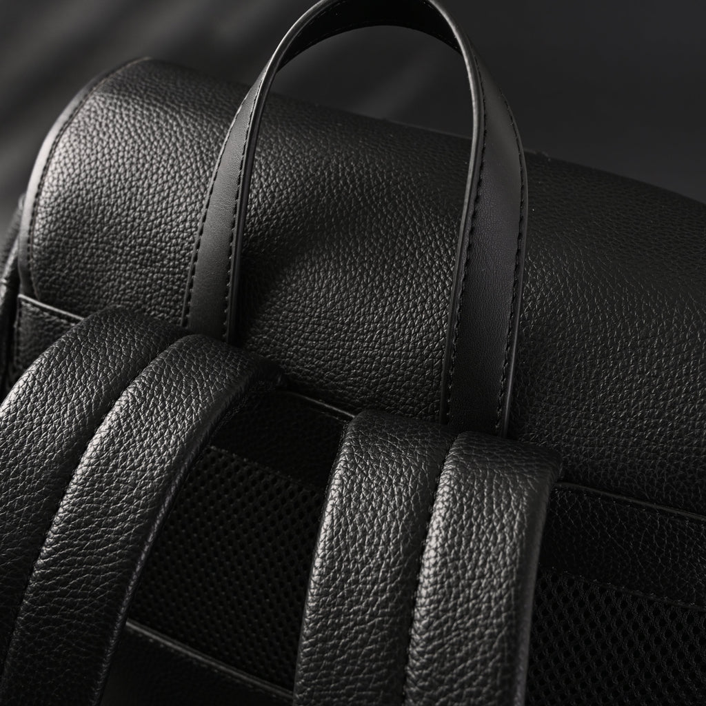 Prada Nylon & Leather Multi-Pocket Backpack – Black - Classic Black — view 3