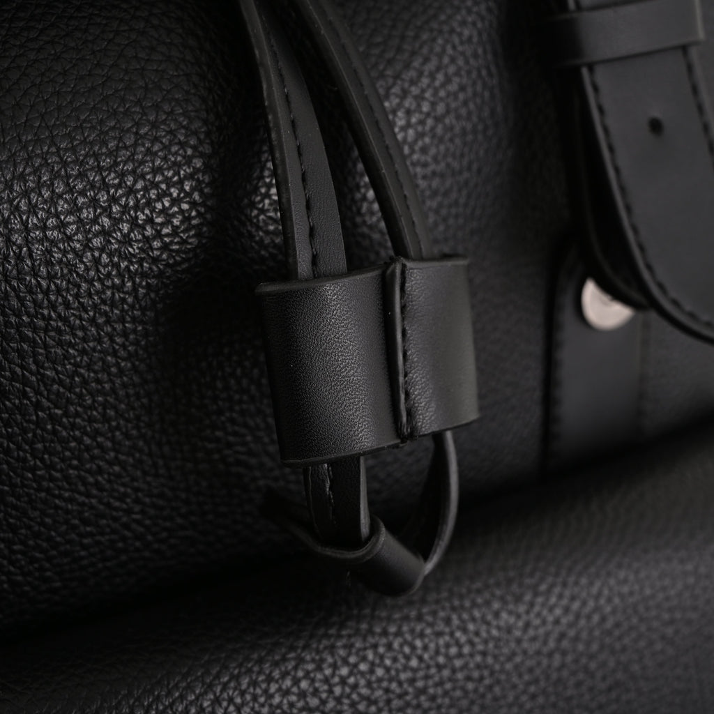 Prada Nylon & Leather Multi-Pocket Backpack – Black - Classic Black — view 4