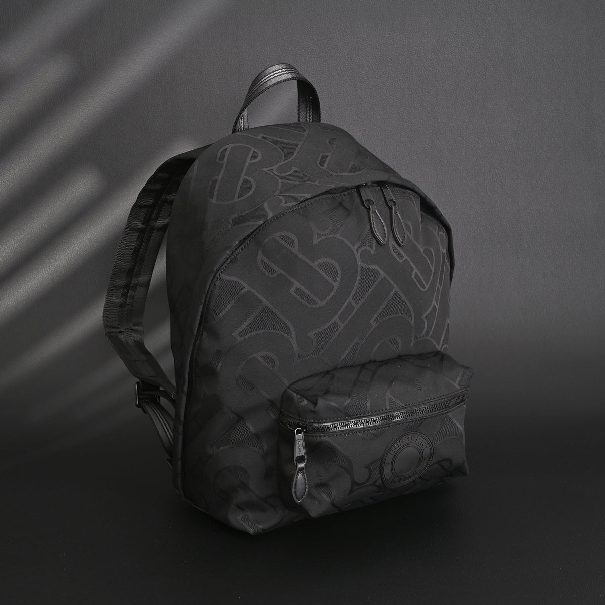 Burberry Monogram Black Nylon Backpack — view 1
