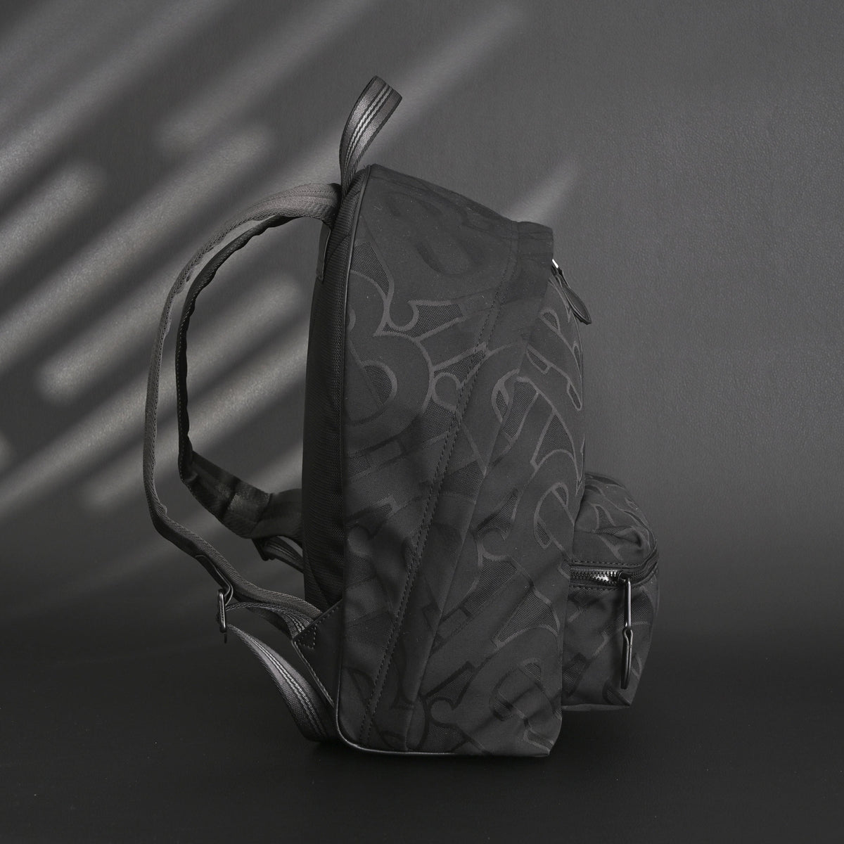 Burberry Monogram Black Nylon Backpack — view 3