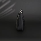 Prada Re-Edition 2005 Nylon Shoulder Bag – Black - Black with Silver-Tone Hardware — view 10