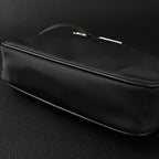 Prada Re-Edition 2005 Nylon Shoulder Bag – Black - Black with Silver-Tone Hardware — view 14