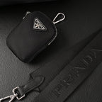 Prada Re-Edition 2005 Nylon Shoulder Bag – Black - Black with Silver-Tone Hardware — view 16