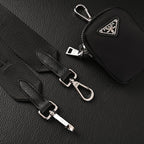 Prada Re-Edition 2005 Nylon Shoulder Bag – Black - Black with Silver-Tone Hardware — view 18