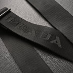 Prada Re-Edition 2005 Nylon Shoulder Bag – Black - Black with Silver-Tone Hardware — view 6