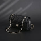 Chanel Classic Flap Bag – Black Quilted Caviar Leather with Gold-Tone Hardware — view 6
