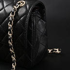 Chanel Classic Flap Bag – Black Quilted Caviar Leather with Gold-Tone Hardware — view 18