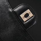 Chanel Classic Flap Bag – Black Quilted Caviar Leather with Gold-Tone Hardware — view 8
