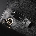 Chanel Classic Flap Bag – Black Quilted Caviar Leather with Gold-Tone Hardware — view 10
