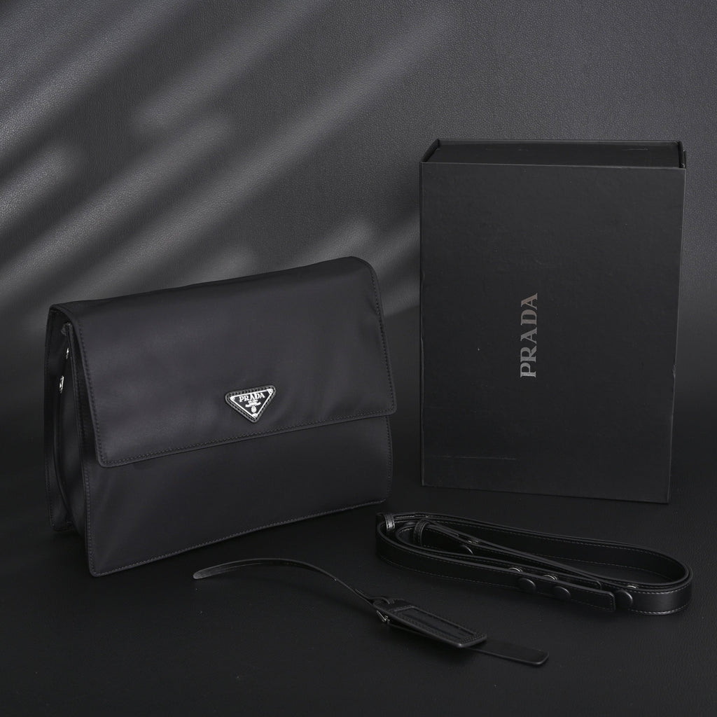Prada Nylon Black Messenger Bag — view 1