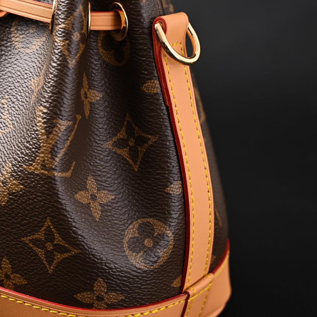 Louis Vuitton Noé Bucket Bag – Monogram Canvas with Natural Leather Trim — view 11