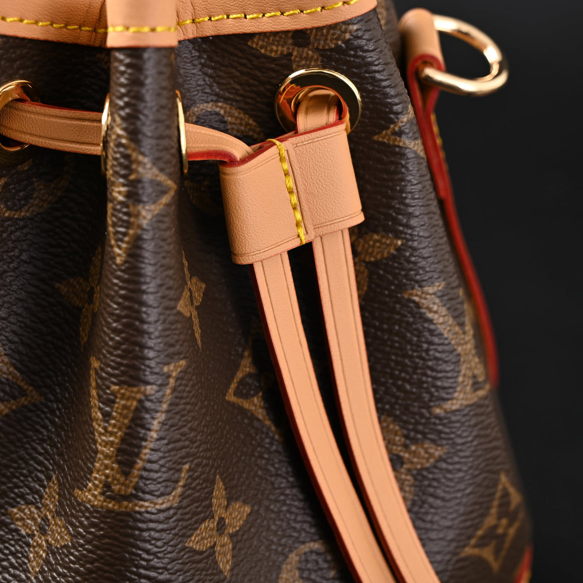 Louis Vuitton Noé Bucket Bag – Monogram Canvas with Natural Leather Trim — view 13