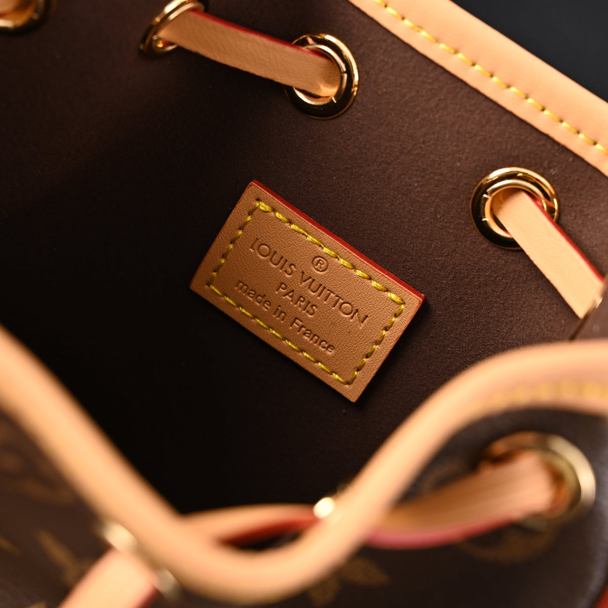 Louis Vuitton Noé Bucket Bag – Monogram Canvas with Natural Leather Trim — view 15