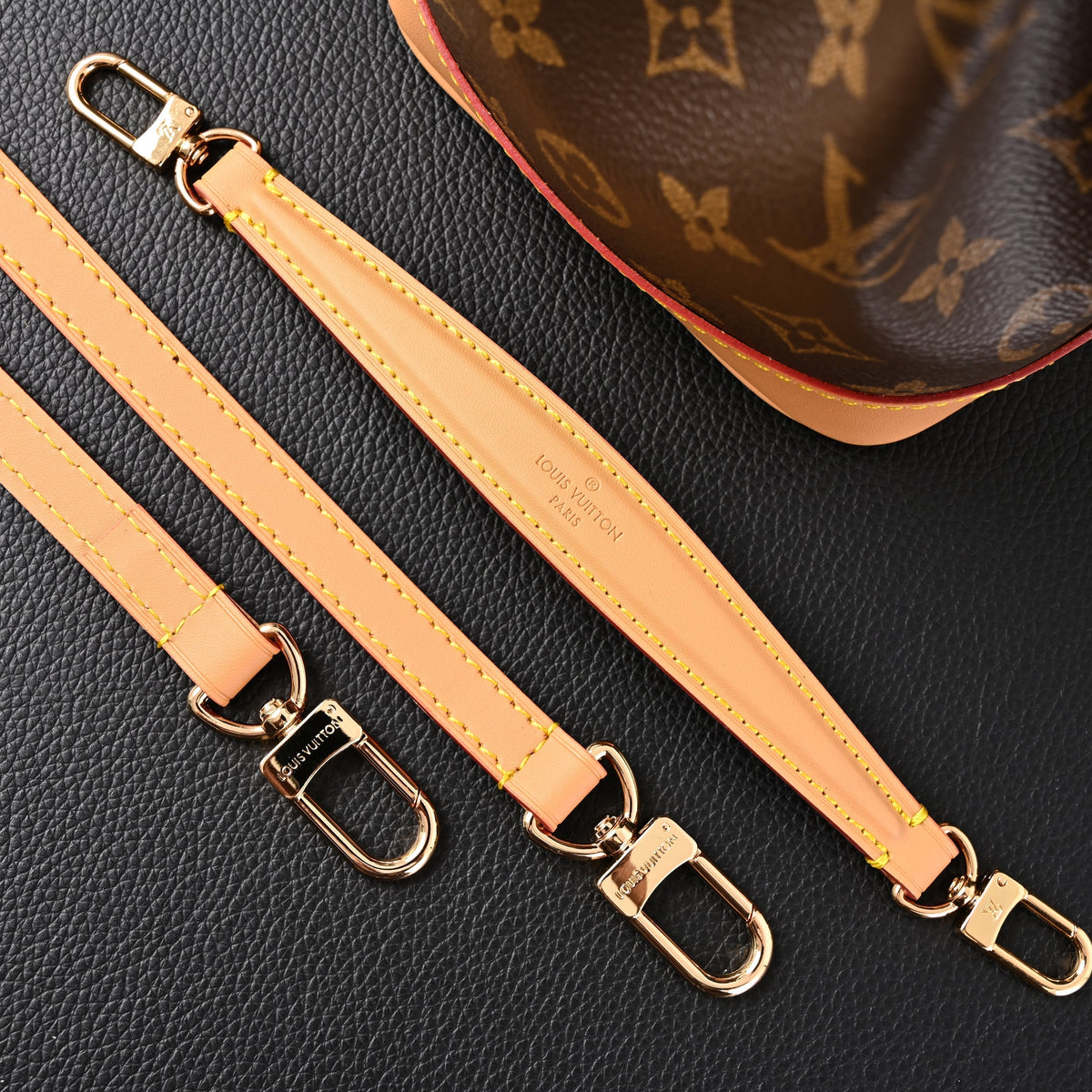 Louis Vuitton Noé Bucket Bag – Monogram Canvas with Natural Leather Trim — view 17