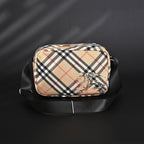 Burberry Vintage Check Canvas Crossbody Messenger Bag — view 13