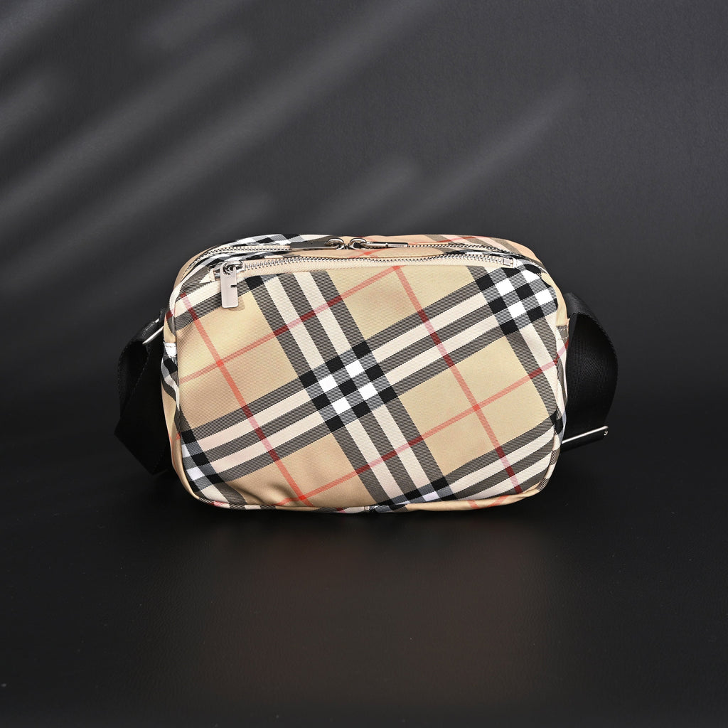 Burberry Vintage Check Canvas Crossbody Messenger Bag — view 15