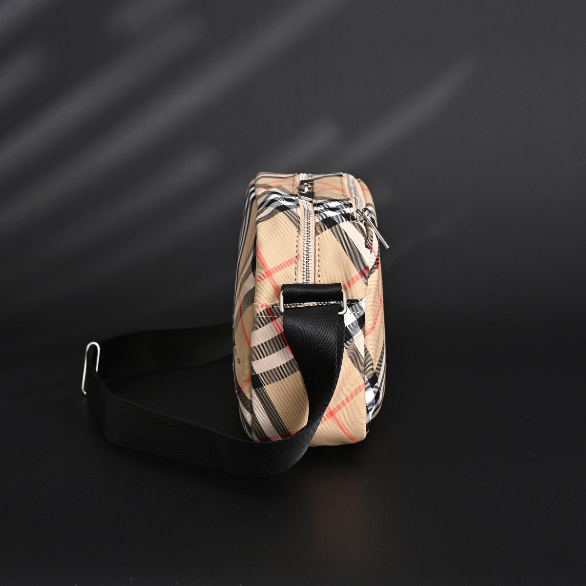 Burberry Vintage Check Canvas Crossbody Messenger Bag — view 2