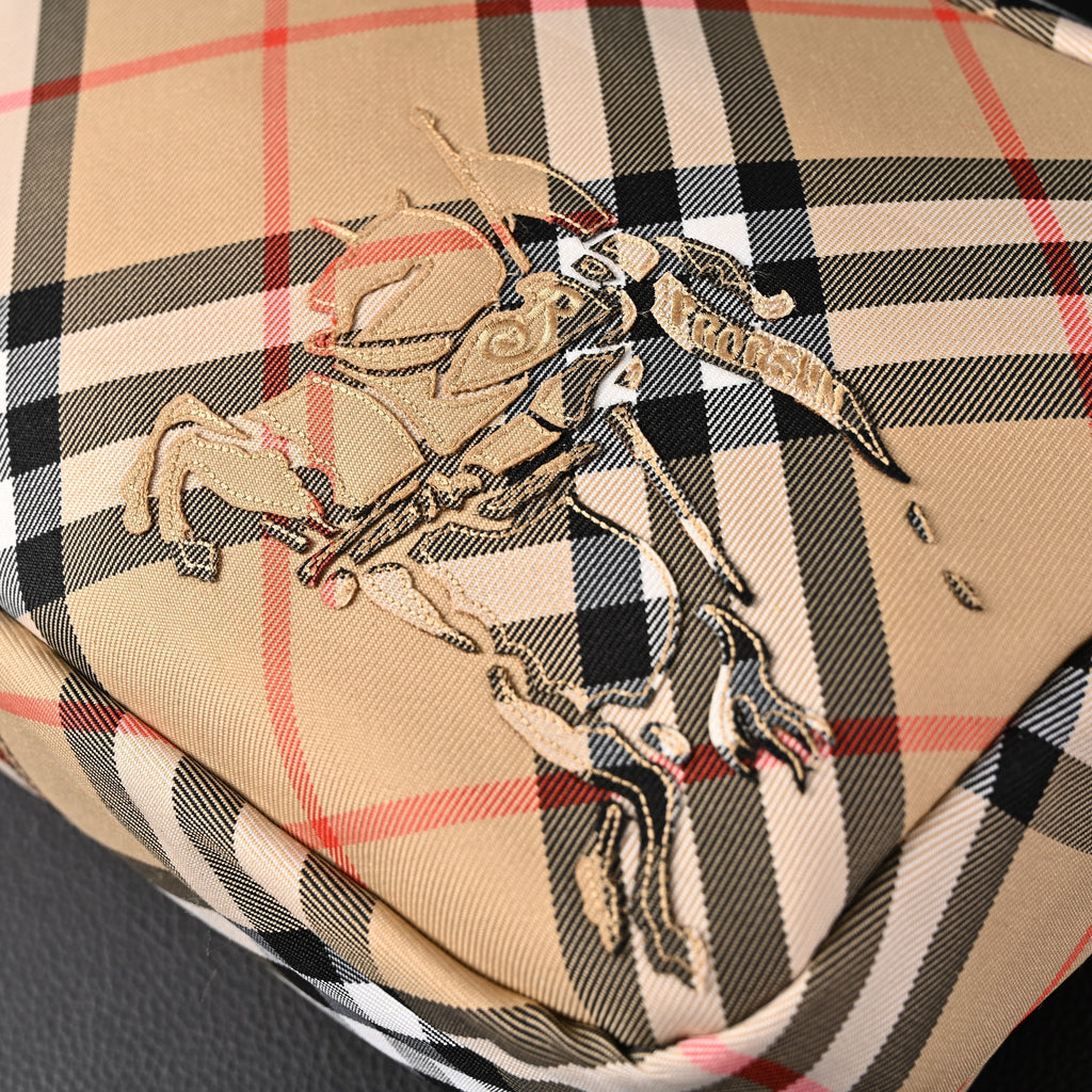 Burberry Vintage Check Canvas Crossbody Messenger Bag — view 5