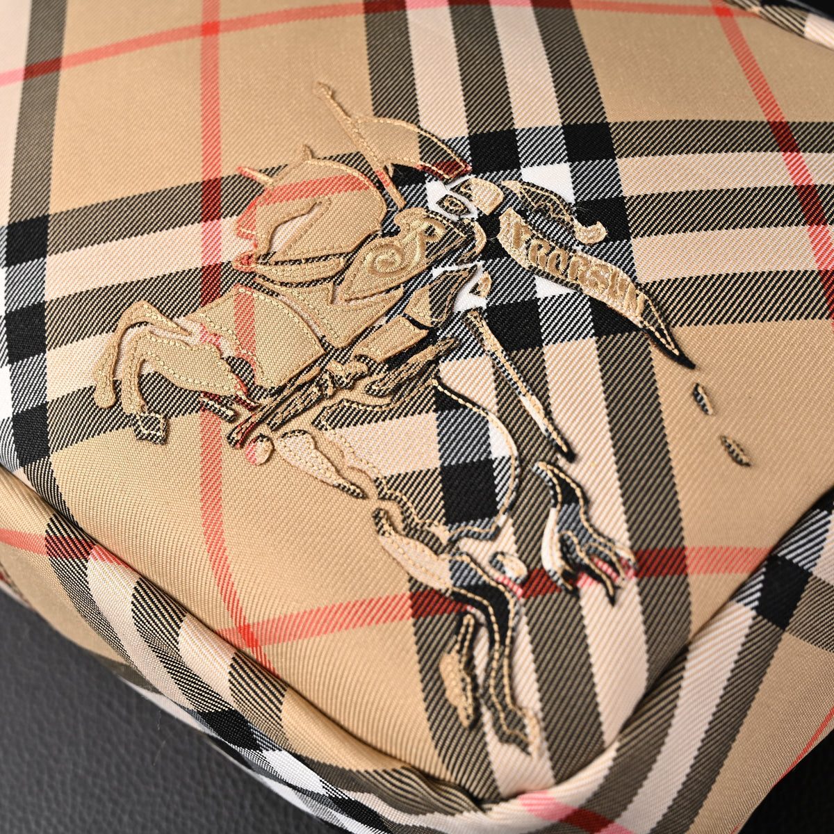 Burberry Vintage Check Canvas Crossbody Messenger Bag — view 5