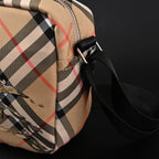 Burberry Vintage Check Canvas Crossbody Messenger Bag — view 6