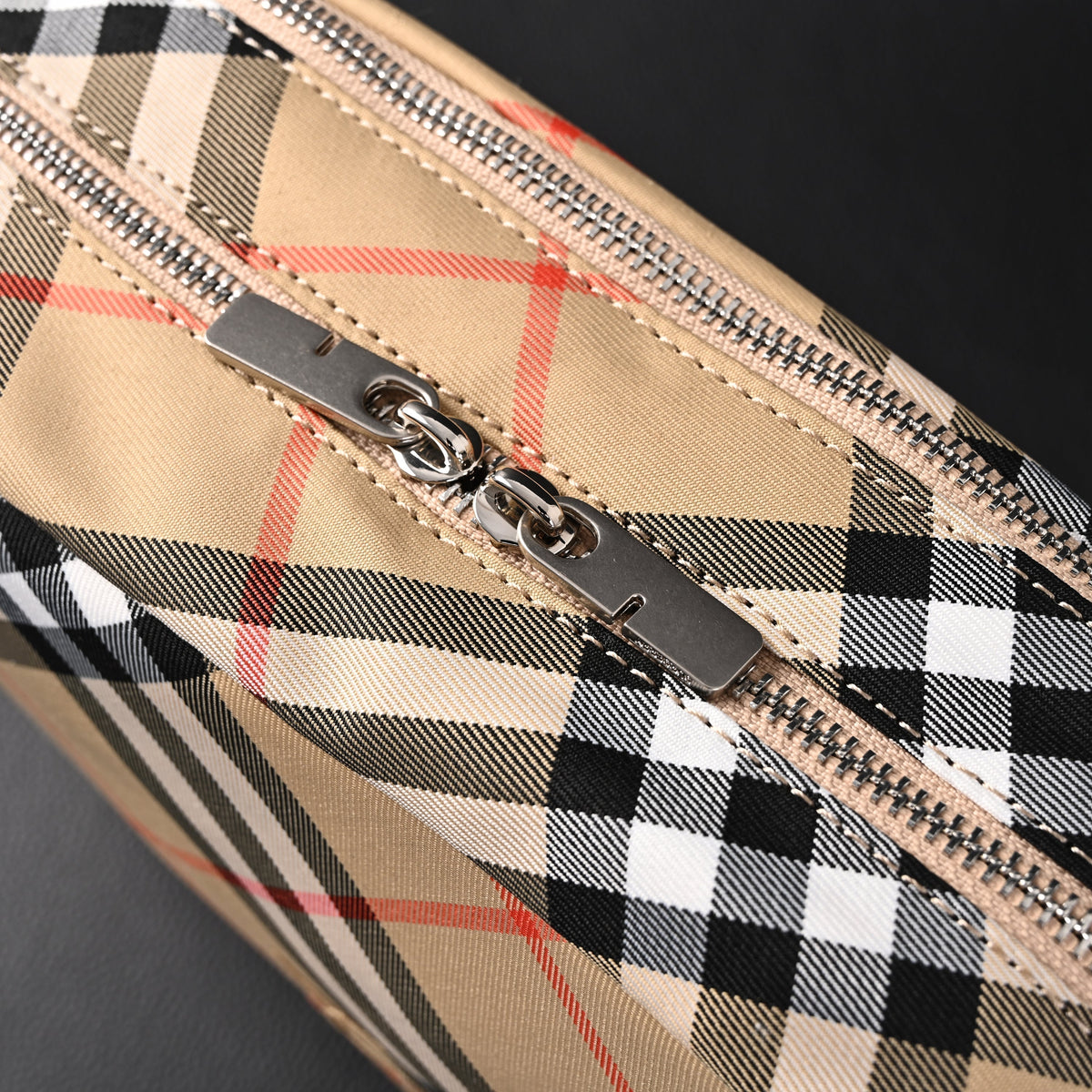 Burberry Vintage Check Canvas Crossbody Messenger Bag — view 7