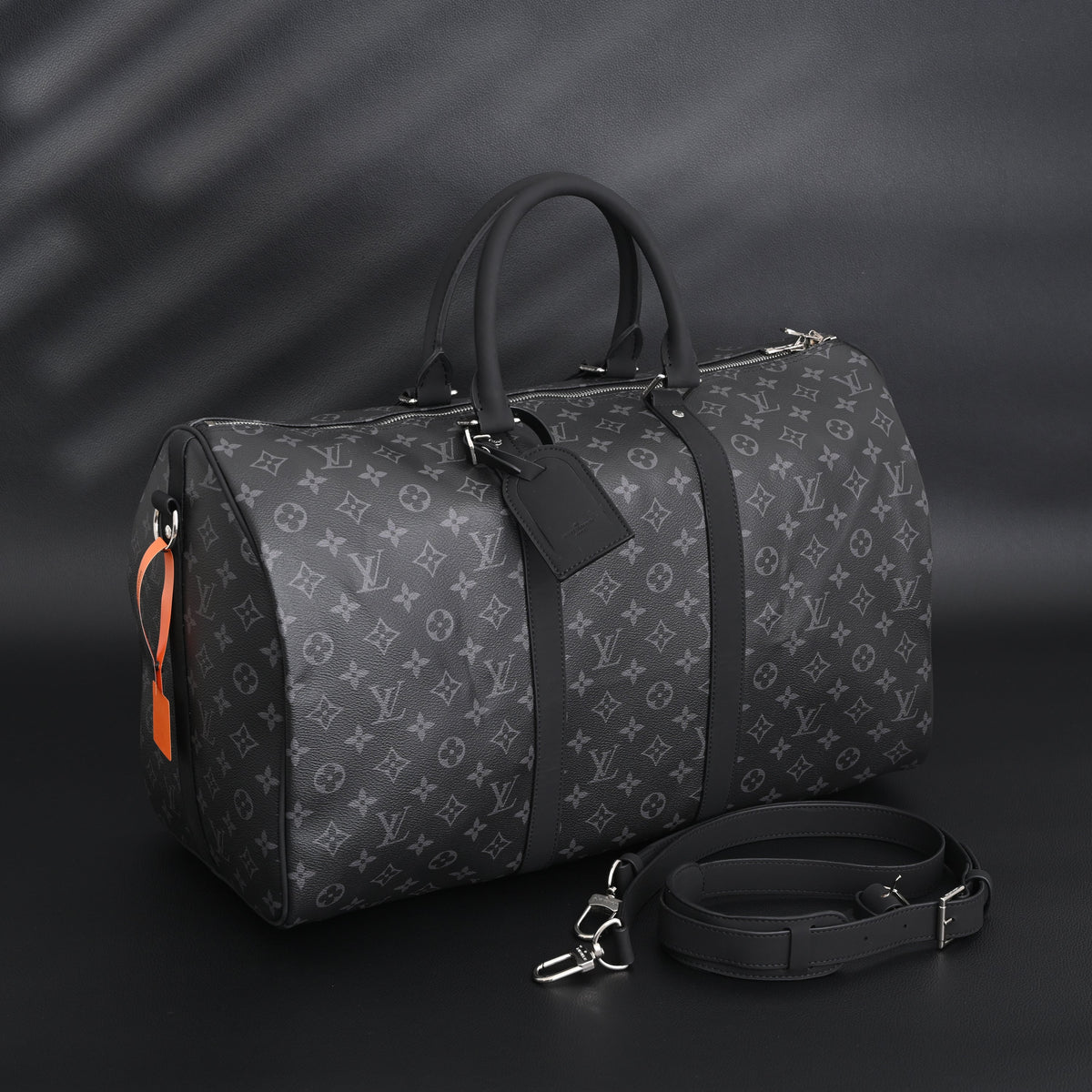 Louis Vuitton Keepall Bandoulière 50 Monogram Eclipse Travel Bag — view 1